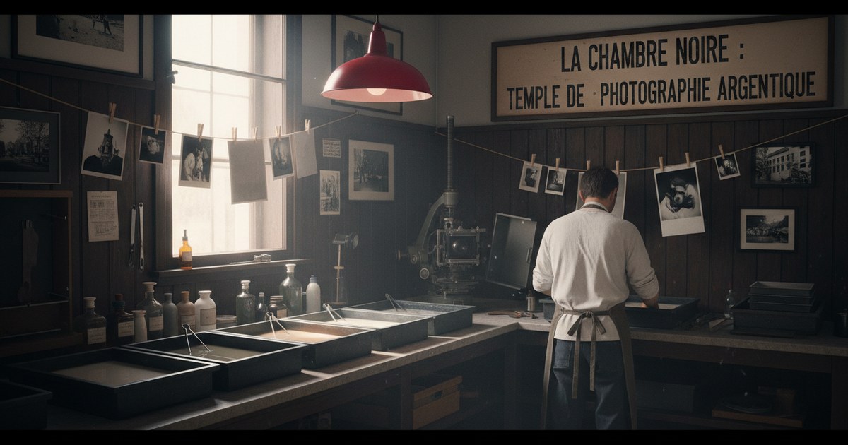La chambre noire : temple de la photographie argentique